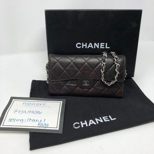 CHANEL Matelasse Flap Crossbody Purse Clutch WOC